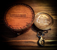 Load image into Gallery viewer, Trapper &amp; Miggins Antique Style Compass
